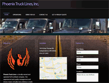 Tablet Screenshot of phoenixtrucklines.com